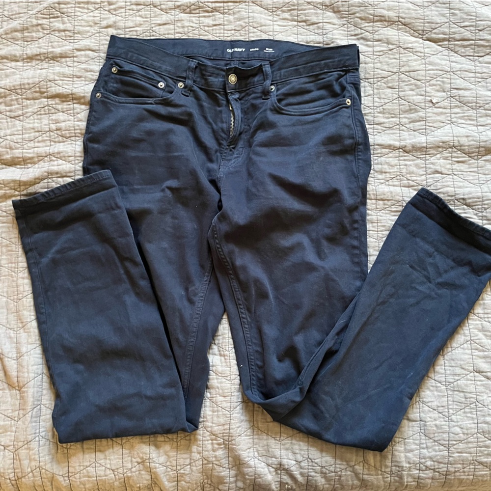 Old Navy Navy Blue Slim Pants